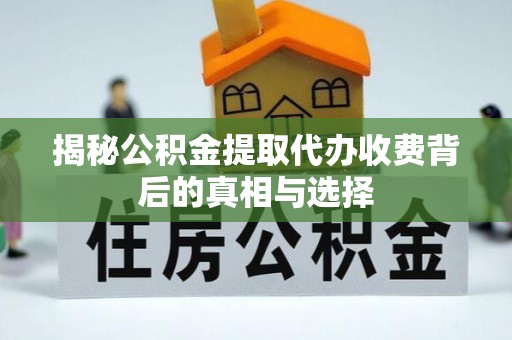 葵青揭秘公积金提取代办收费背后的真相与选择