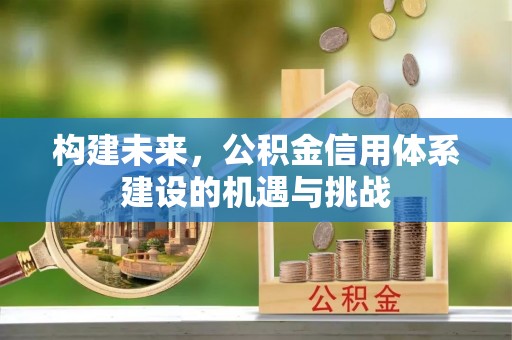 葵青构建未来，公积金信用体系建设的机遇与挑战