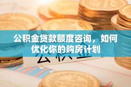 葵青公积金贷款额度咨询，如何优化你的购房计划