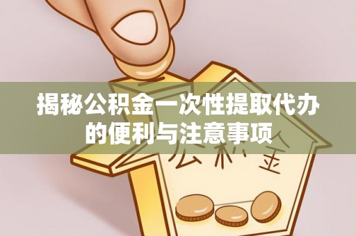 葵青揭秘公积金一次性提取代办的便利与注意事项