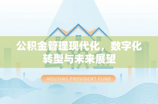 葵青公积金管理现代化，数字化转型与未来展望