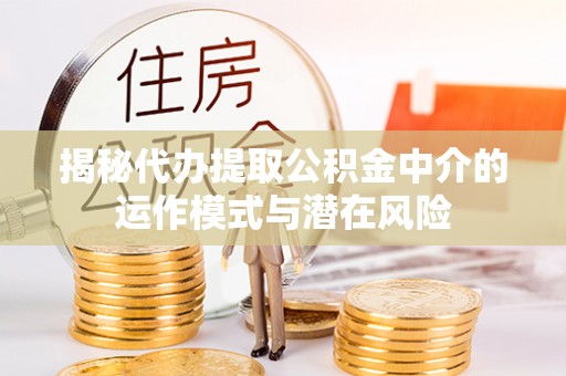 葵青揭秘代办提取公积金中介的运作模式与潜在风险