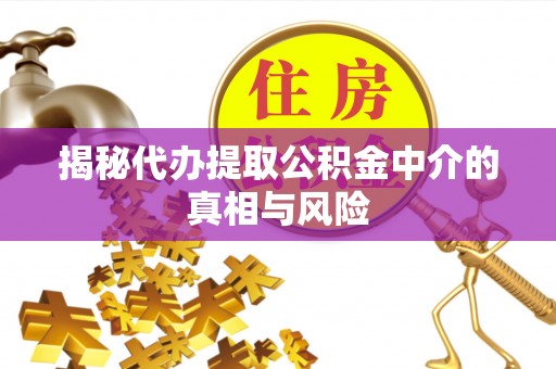 葵青揭秘代办提取公积金中介的真相与风险